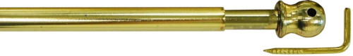 Πτυσσόμενη κουρτινόβεργα (μπριζ μπριζ) Ø7mm 60-75 εκατοστών χρυσή - Κάντε κλικ στην εικόνα για να κλείσει
